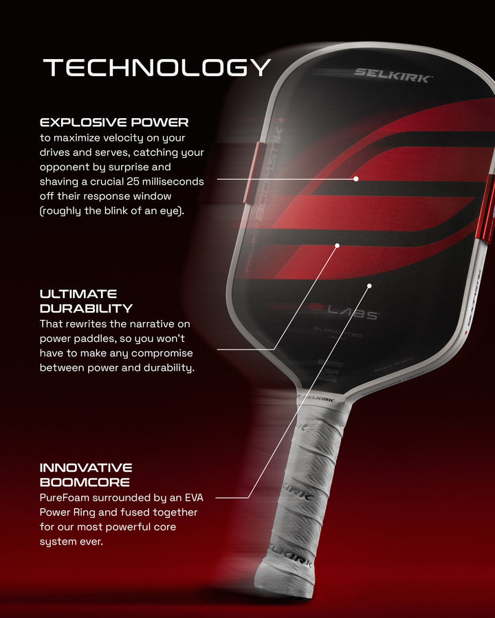 Selkirk LABS Project Boomstik - Elongated Pickleball Paddle