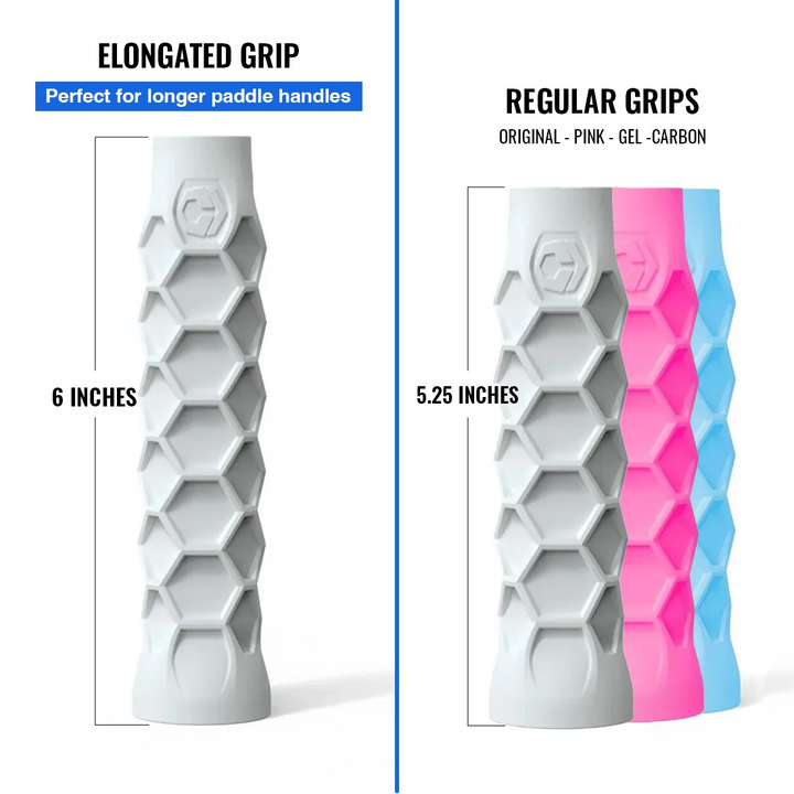 HESACORE Elongated Grip - 6 Inches Long - Regular Soft Feel - White