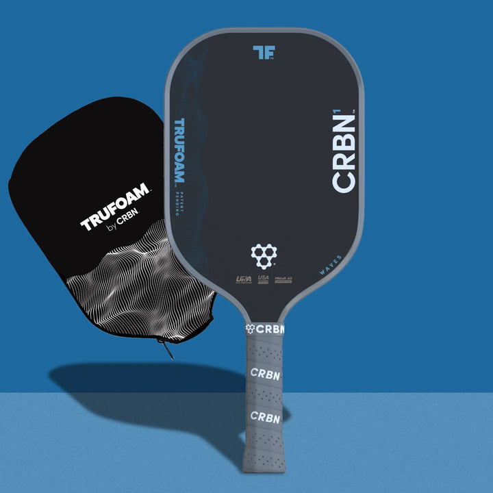 CRBN¹ TruFoam Waves (Elongated w/ Long Handle) Pickleball Paddle