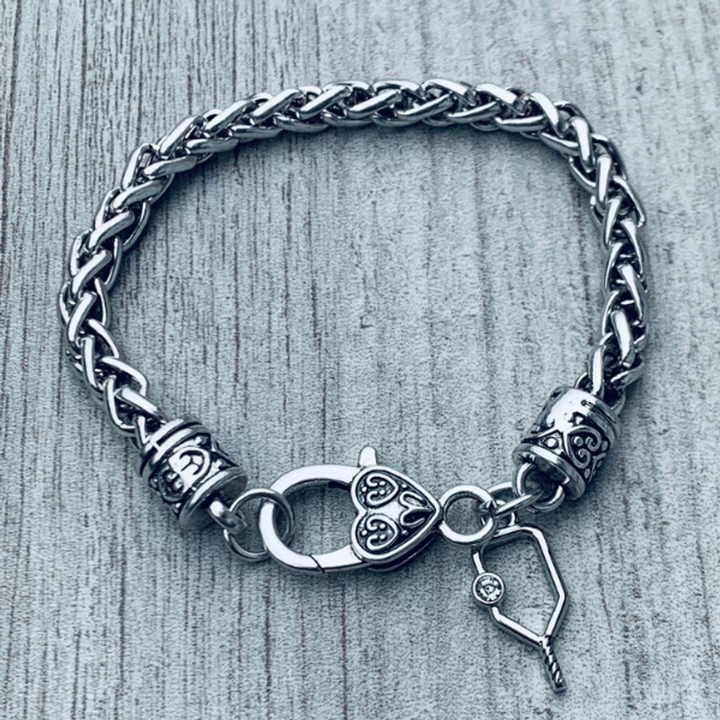 Jewelry Pickleball Open Paddle Charm Bracelet