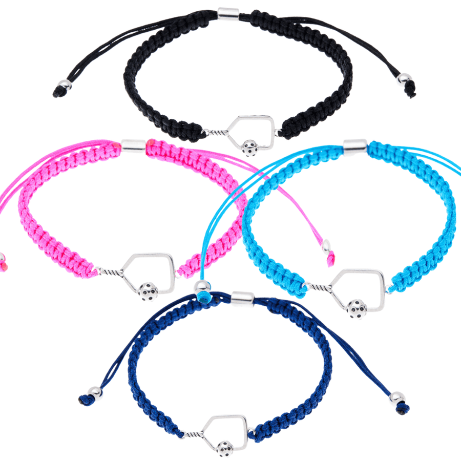 Jewelry Pickleball Paddle Adjustable Rope Bracelet