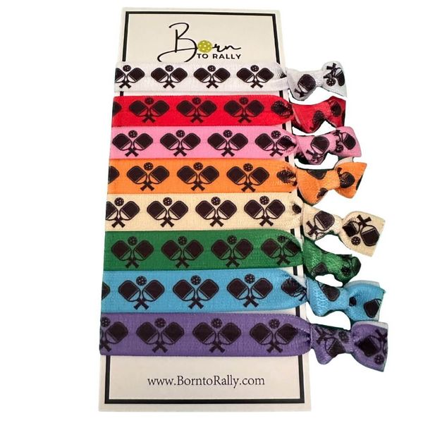 Pickleball Multi Colored Hair Ties
