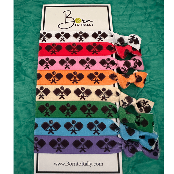 Pickleball Multi Colored Hair Ties