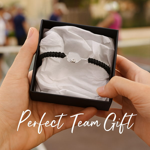 Jewelry Pickleball Paddle Adjustable Rope Bracelet - Solid