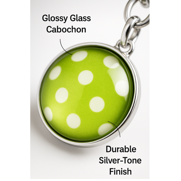 Pickleball Keychain Green