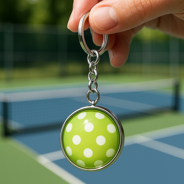 Pickleball Keychain Green