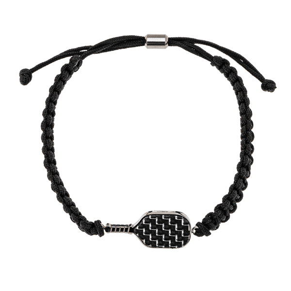 Jewelry Pickleball Stainless Steel Carbon Fiber Bracelet