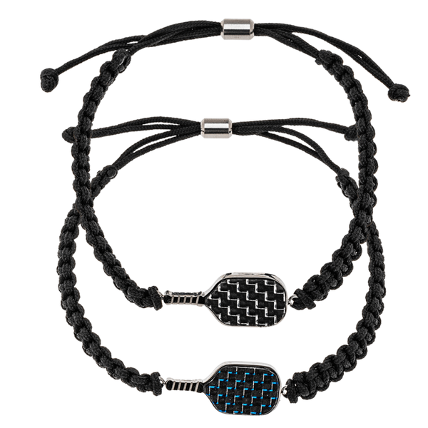 Jewelry Pickleball Stainless Steel Carbon Fiber Bracelet