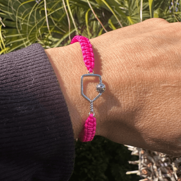 Jewelry Pickleball Paddle Adjustable Rope Bracelet